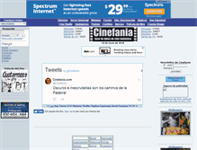 Tablet Screenshot of facebook.cinefania.com